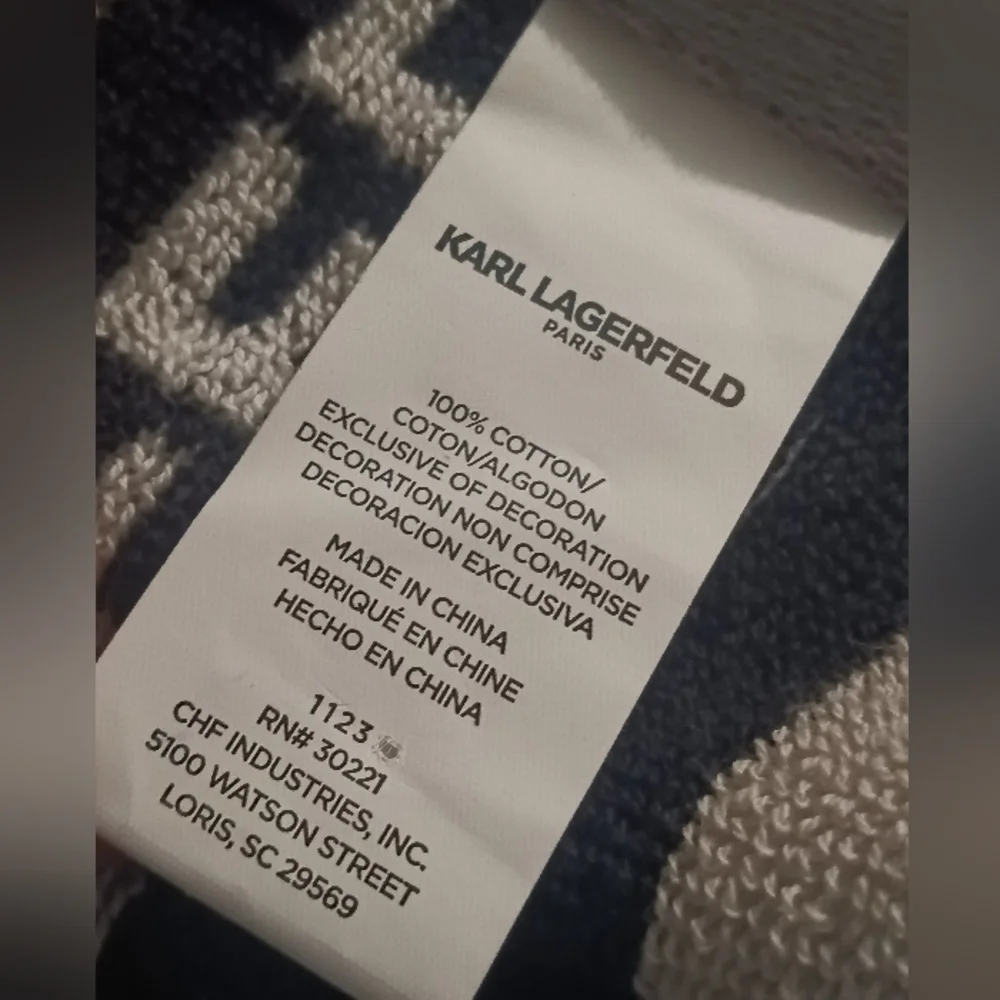 Karl Lagerfeld hand towel